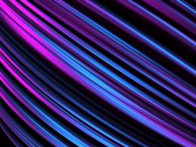 blue and purple abstract lines